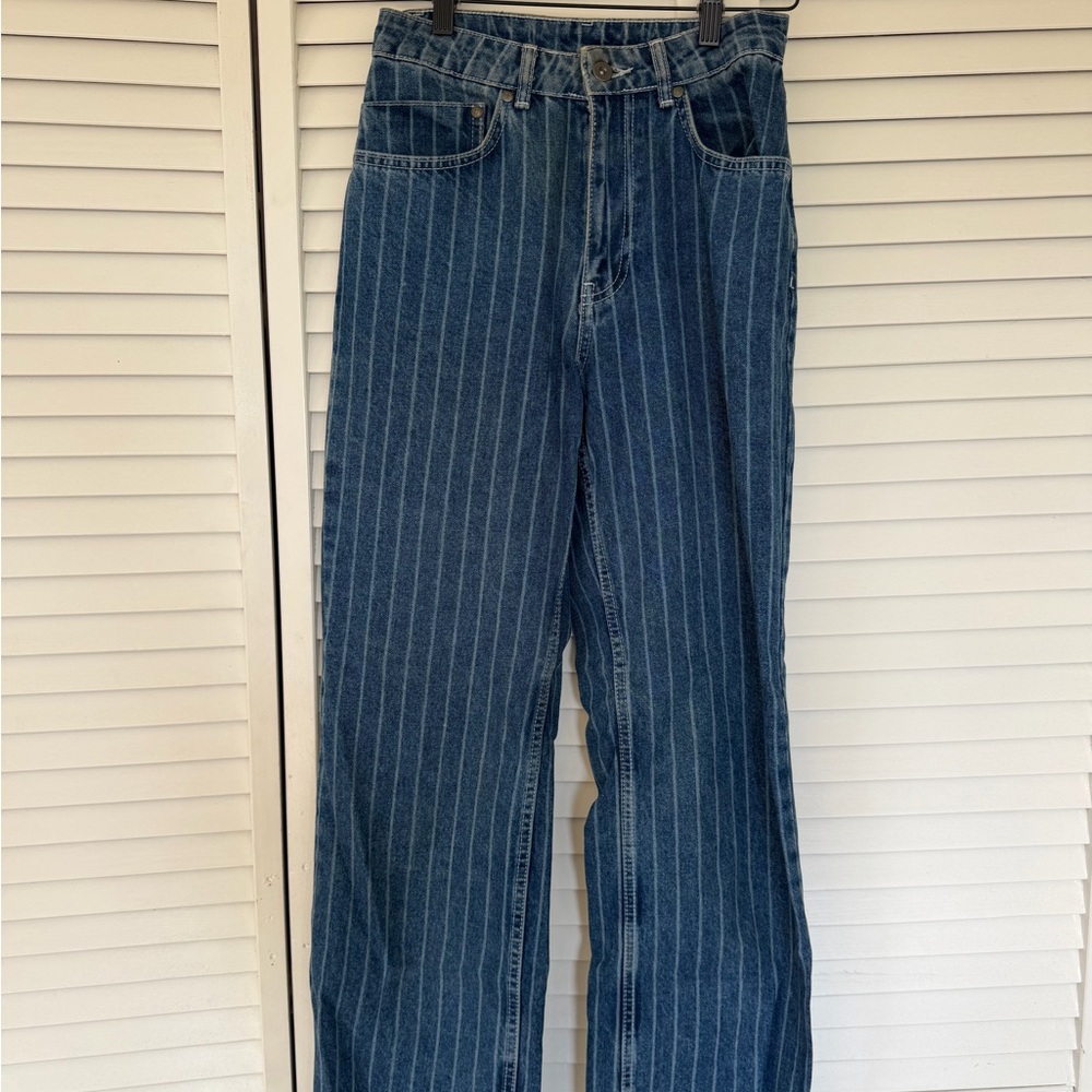 Ragged priest pinstripe denim